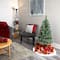 4ft. Pre-Lit Wisconsin Slim Snow Tip Pine Artificial Christmas Tree with Clear LED Lights